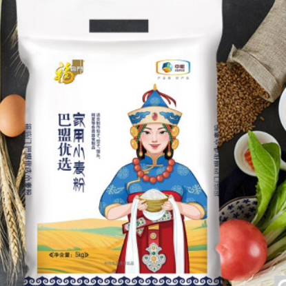 19元！福临门巴盟优选家用小麦粉5kg（需换购）