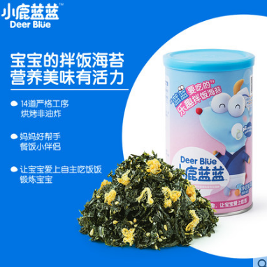 9.9元包邮！小鹿蓝蓝宝宝拌饭海苔碎40g