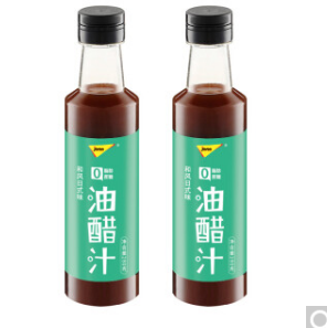 12.9元包邮！捷森jason 油醋汁280ml*2瓶