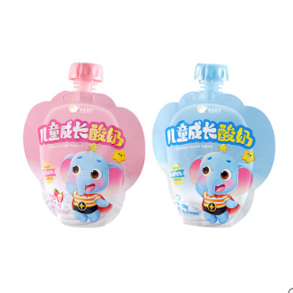 4.9元包邮！象爸星球儿童成长酸奶2袋