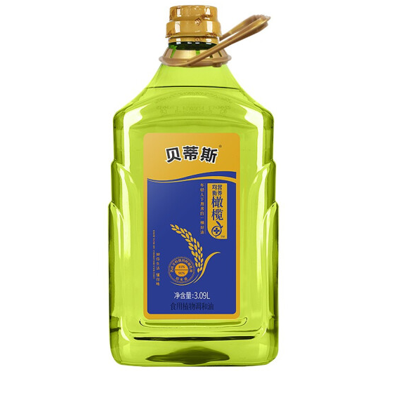 76.3元！贝蒂斯 稻米橄榄调和油3.09L 食用油*2件
