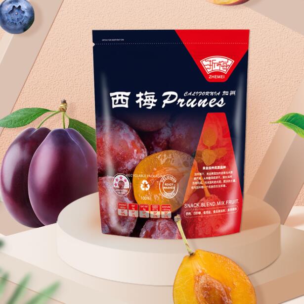 18.9元包邮！浙梅 加州西梅干 500g 约75颗 