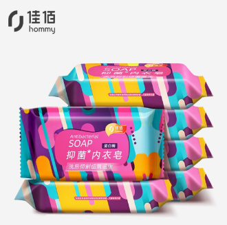 9.8元包邮！佳佰 抑菌内衣皂 整箱家庭装80g*12块