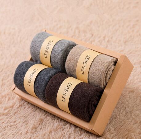 14.9元包邮！加绒特厚33%羊毛袜 4双