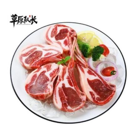 118元包邮！草原队长 内蒙古新鲜法式战斧羊排16片1000g