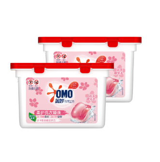 89.7元包邮！奥妙樱花柔护洗衣凝珠8g*300颗？（赠送植护国潮风4层320张*20包）