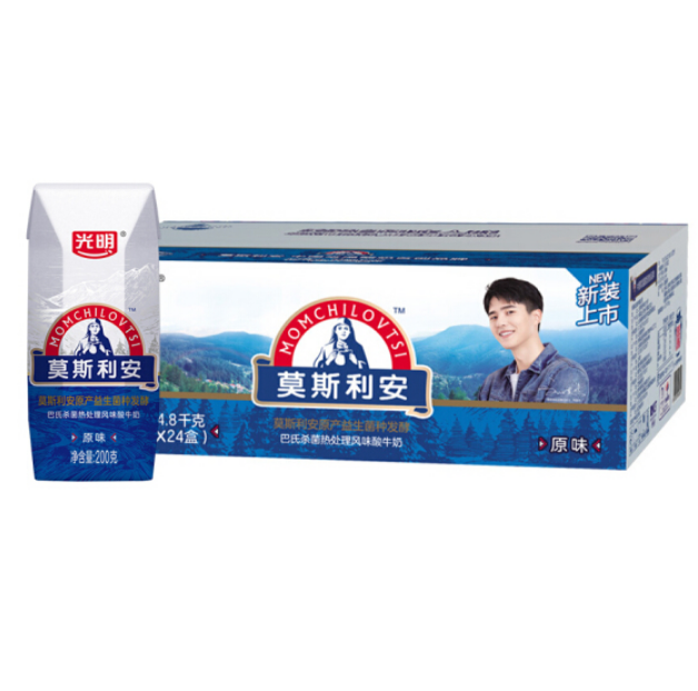 49.9元！光明 莫斯利安 常温酸牛奶 200g*24盒