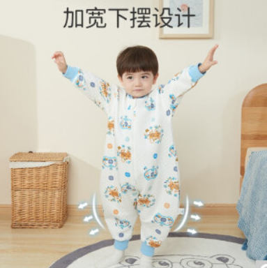 【好价】45元包邮！欧孕 婴儿分腿空气层睡袋 (空气层薄夹棉) 