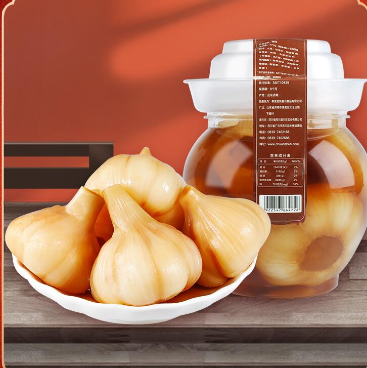 19.2元包邮！川珍即食下饭糖醋蒜770g