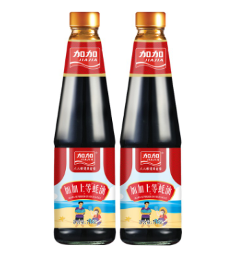 9.9元包邮！加加 上等蚝油 715g*2瓶