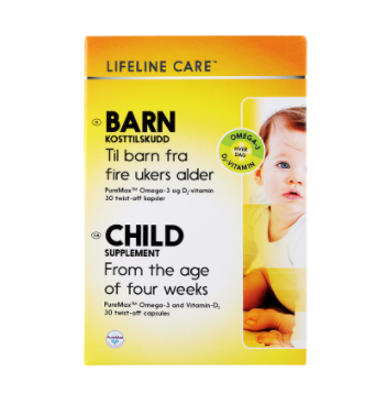 9.9元包邮！Lifeline Care 婴儿鱼油DHA软胶囊60粒