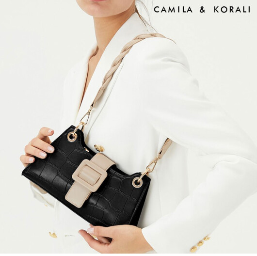 129元包邮！CAMILA&KORALI 2021新款ck风单肩斜挎包