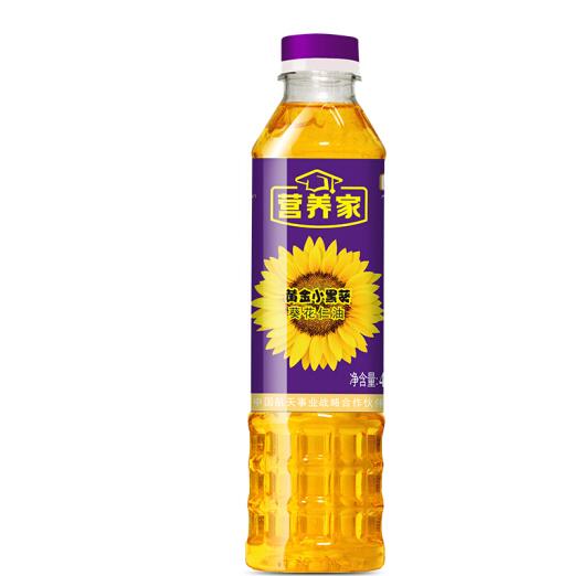 12.9元包邮！福临门 小黑葵 葵花仁油 400ml*2瓶