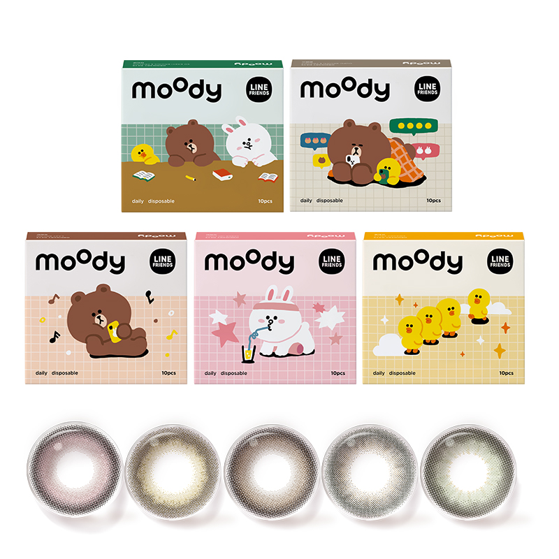 [预售]moody美瞳LineFriends联名日抛