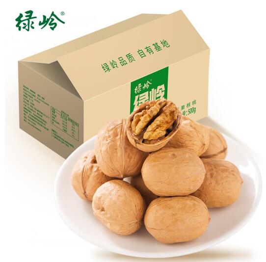 【有券的上】18.9元包邮！绿岭 薄皮核桃1000g