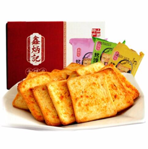 19.8元包邮！鑫炳记 山西特产烤馍片 1000g