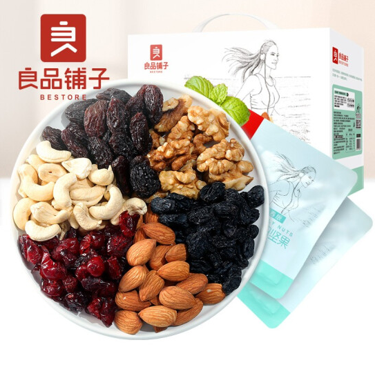 49元包邮！良品铺子 每日坚果 750g/30袋 