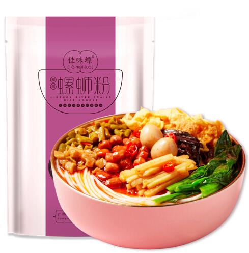1分钱包邮！佳味螺 螺蛳粉 加卤蛋水煮型350g*1袋 
