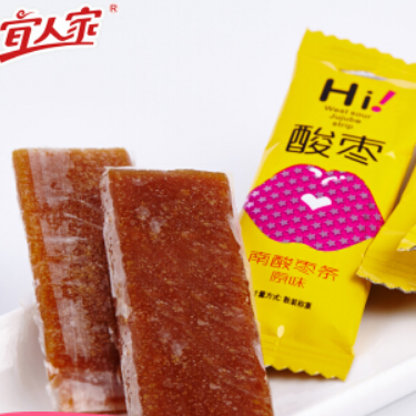 0.9元包邮！宜人家 南酸枣条片102g*2