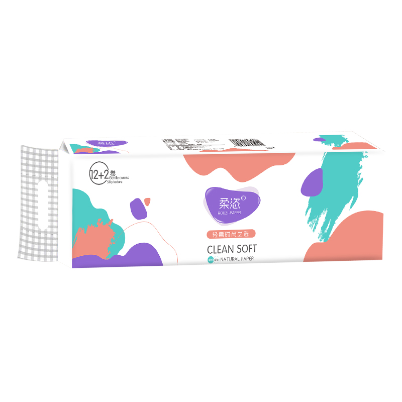 柔恣卷纸家用实惠装14卷