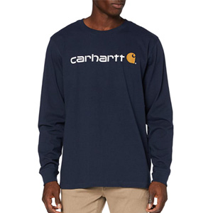 Carhartt 男士纯棉长袖T恤  104107 S码