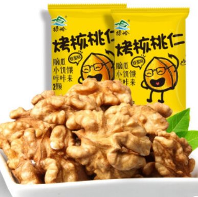 18.9元包邮！绿岭蜂蜜味烤核桃仁每日坚果18g*10袋