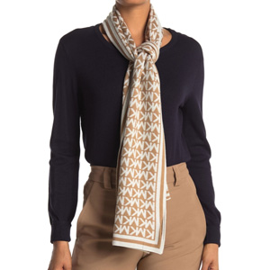 michaelkorsbordered满印logo针织围巾