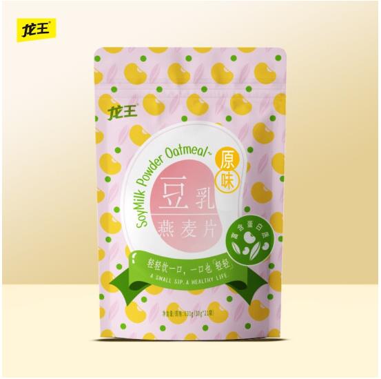 【无券】9.9元包邮！龙王豆浆 膳食纤维豆乳燕麦片 630克 (30克×21包) 