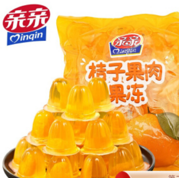 【折6.6元/件】19.85元包邮！亲亲 橘肉果冻 450g*3袋