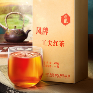65元！凤牌 滇红茶 浓香型 一级工夫茶 500g 