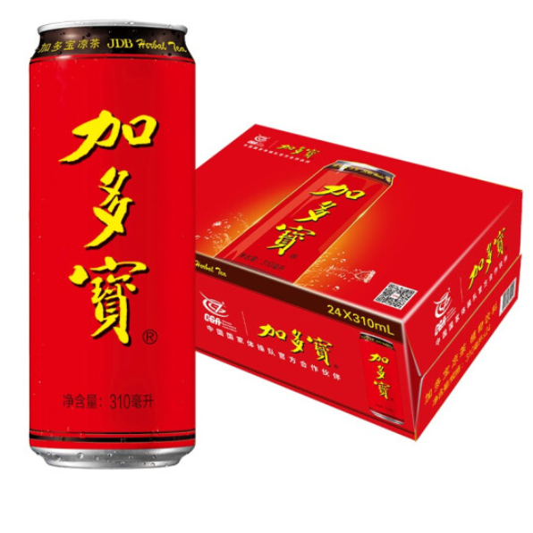 49.9元！加多宝凉茶纤体罐 植物饮料310ml*24罐