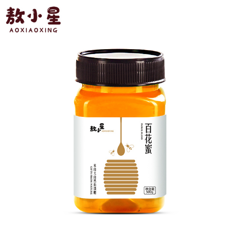 14.98元包邮！敖小星 农家蜂蜜百花蜜 500g