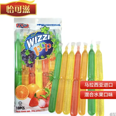 2.64元！怡可滋 混合水果口味冰棒 进口零食 70g*10支（需拍7件+U）