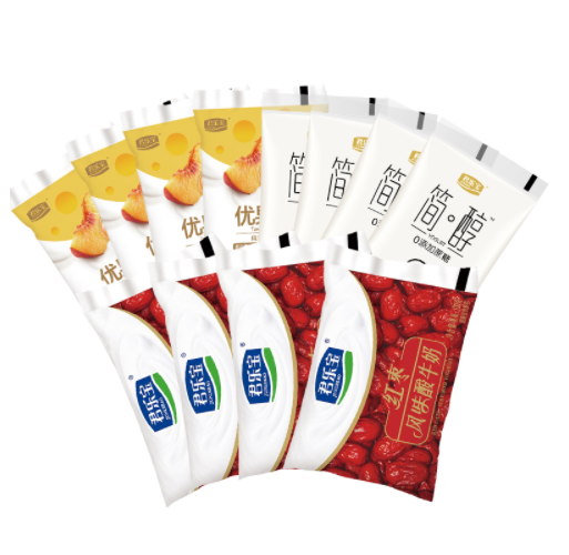 19.9元包邮！君乐宝 酸奶组合100g*12袋 