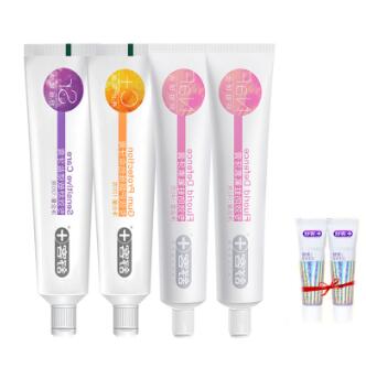 19.9元包邮！舒客维生C亮白牙膏4支套装500g 限量加赠牙膏2支