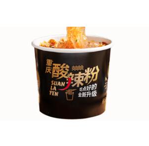 9.9元包邮！嗨皮鸭重庆酸辣粉3桶装