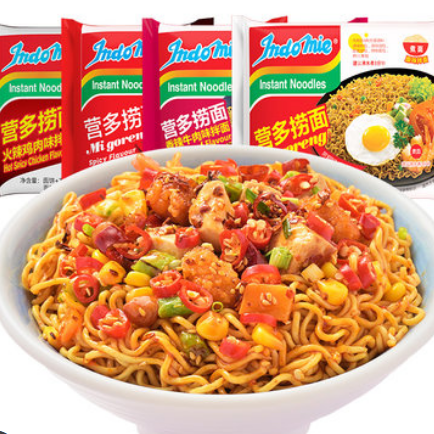 9.9元包邮！营多捞面 80g*5袋 