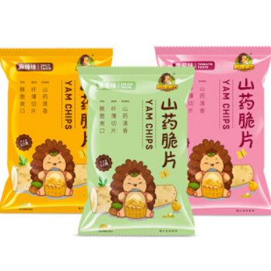 9.9元包邮！山药脆片15包 （山药12g香葱*5+番茄*5+麻辣*5）