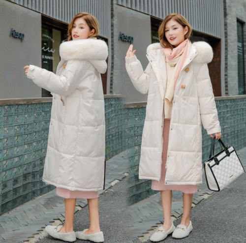 159元包邮！高梵 2021年新款女士网红大毛领羽绒棉服
