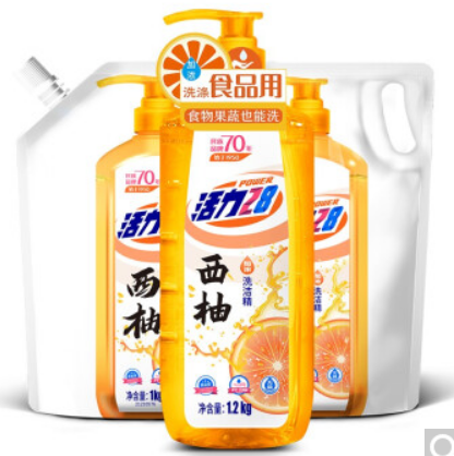 9.88元！活力28 西柚洗洁精 3.2kg（需买3件 付29.64元）