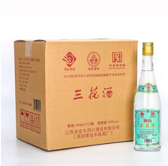 14.9元包邮！江西洞山三花酒50度浓香型白酒500ml