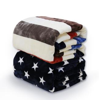 9.9元包邮！玉沙办公室被子毛毯70*100两条装