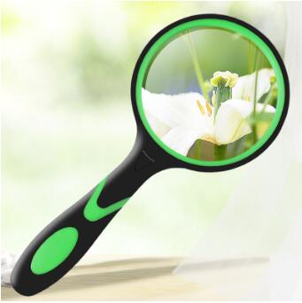 3.5元包邮！致旗高倍高清防摔手持放大镜 直径50MM10倍