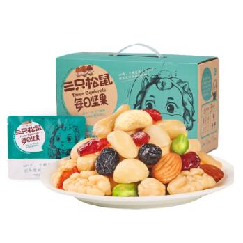 【11日10点开团】69.5元包邮！三只松鼠每日坚果750g/30包
