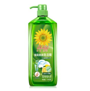 9.9元包邮！如此生活 柠檬小苏打洗洁精1.35kg*2