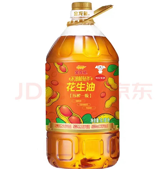 【折花生油7.4元/斤】210元包邮！金龙鱼 压榨一级花生油6.18L*2件+海天 金标生抽500ml 2+金标蚝油530g+古道料酒450ml*2件
