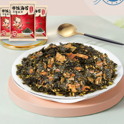 9.9元包邮！良一 拌饭海苔一箱*10袋