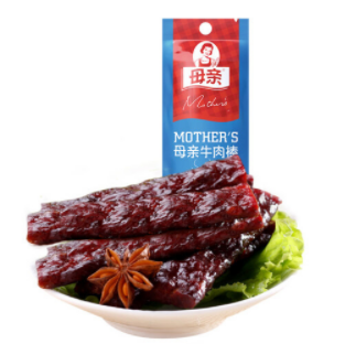 【折2.97元/件】17.8元！母亲 牛肉棒 香烤味 22g*6件
