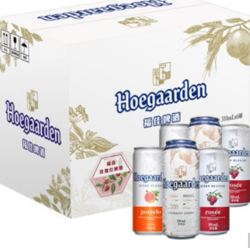 【限北京地区】19.9元！福佳 Hoegaarden 尝鲜包 白啤果味啤310ml*6听