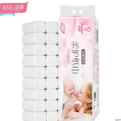 3.9元包邮！百丽 BaiLi 卷纸 母婴系列 1提12卷